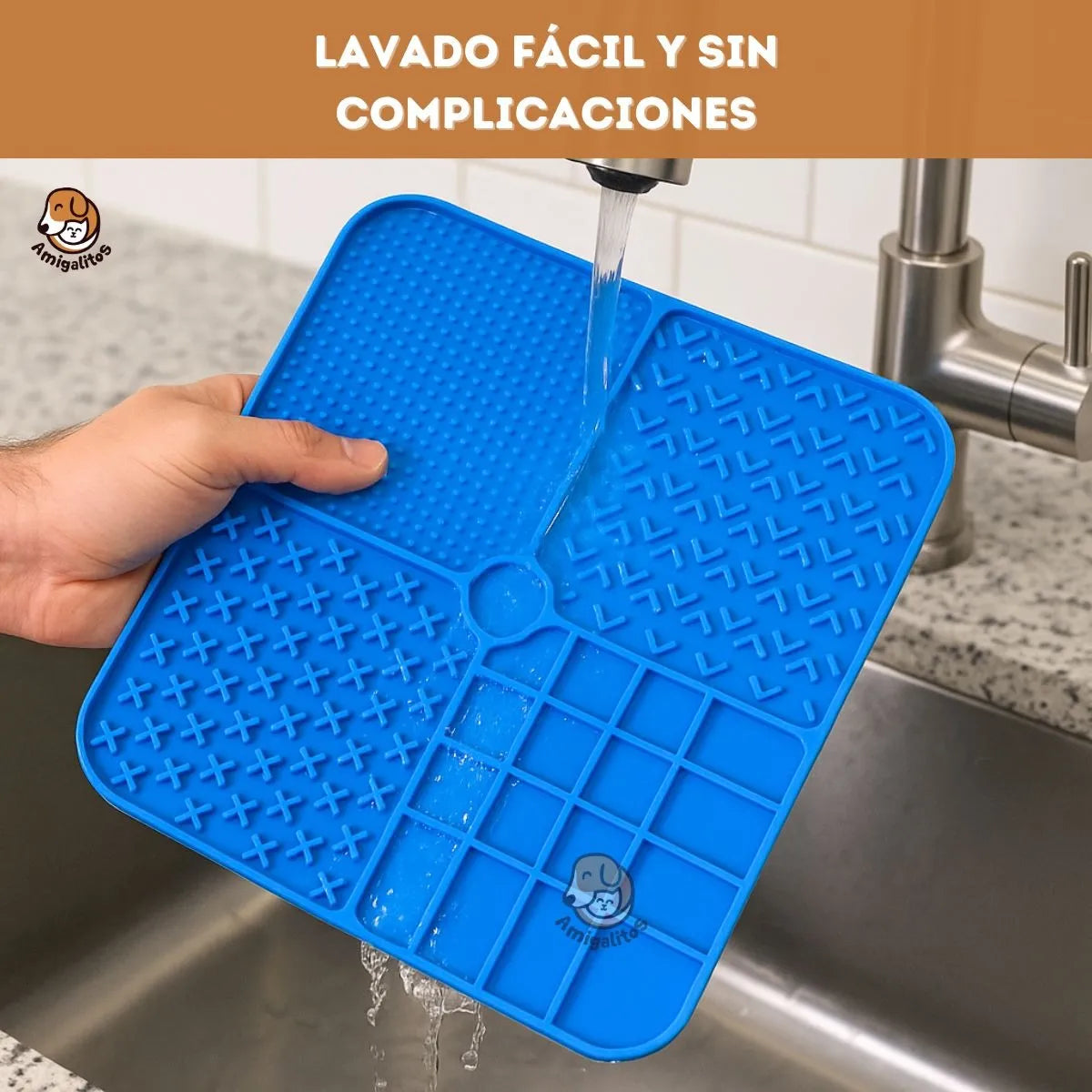 Alfombra De Lamer Xl Antiansiedad Silicona Para Perros Gatos