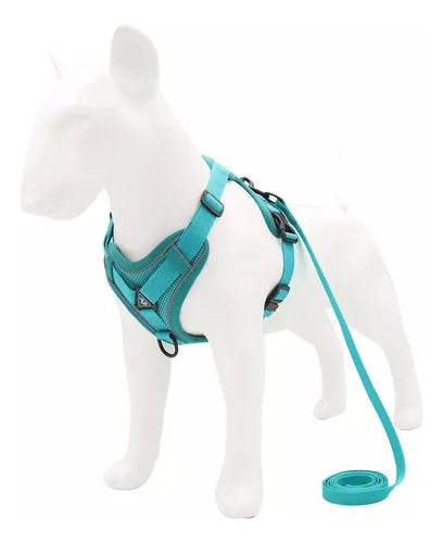 Arnes Pretal Para Perro Y Gato Con Correa 1.5 M Anti Tirones