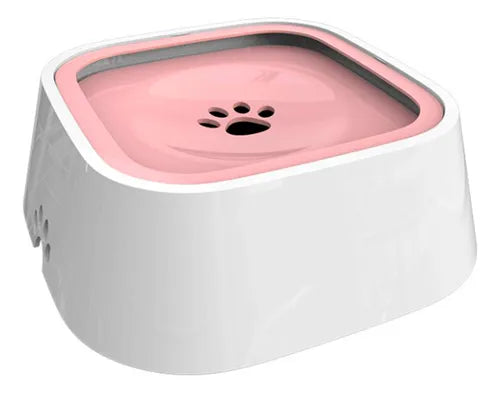 Bebedero De Agua Animales Gadnic Rosa Tazon Perros Gatos Antiderrame