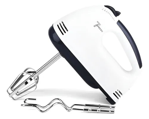 Batidora De Mano Amasadora Electrica 7 Velocidades + Turbo Blanco 50 60 Hz