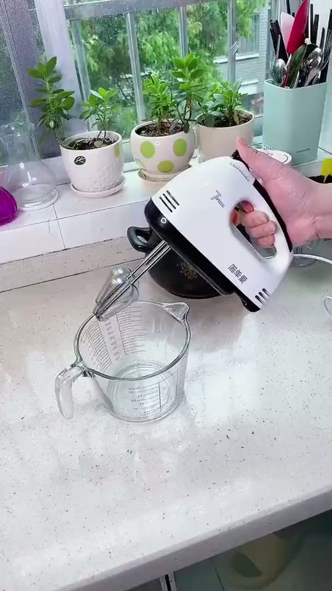 Batidora De Mano Amasadora Electrica 7 Velocidades + Turbo Blanco 50 60 Hz