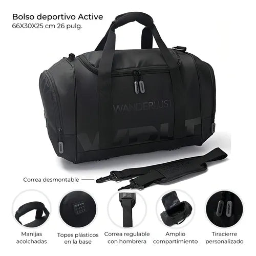 Bolso Deportivo Active Wanderlust 26 Bolso Grande Correas Mochila Desmontable Deportivo